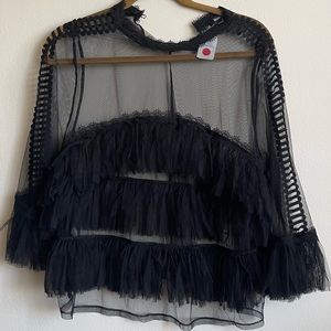 Plus size mesh top US size 3XL